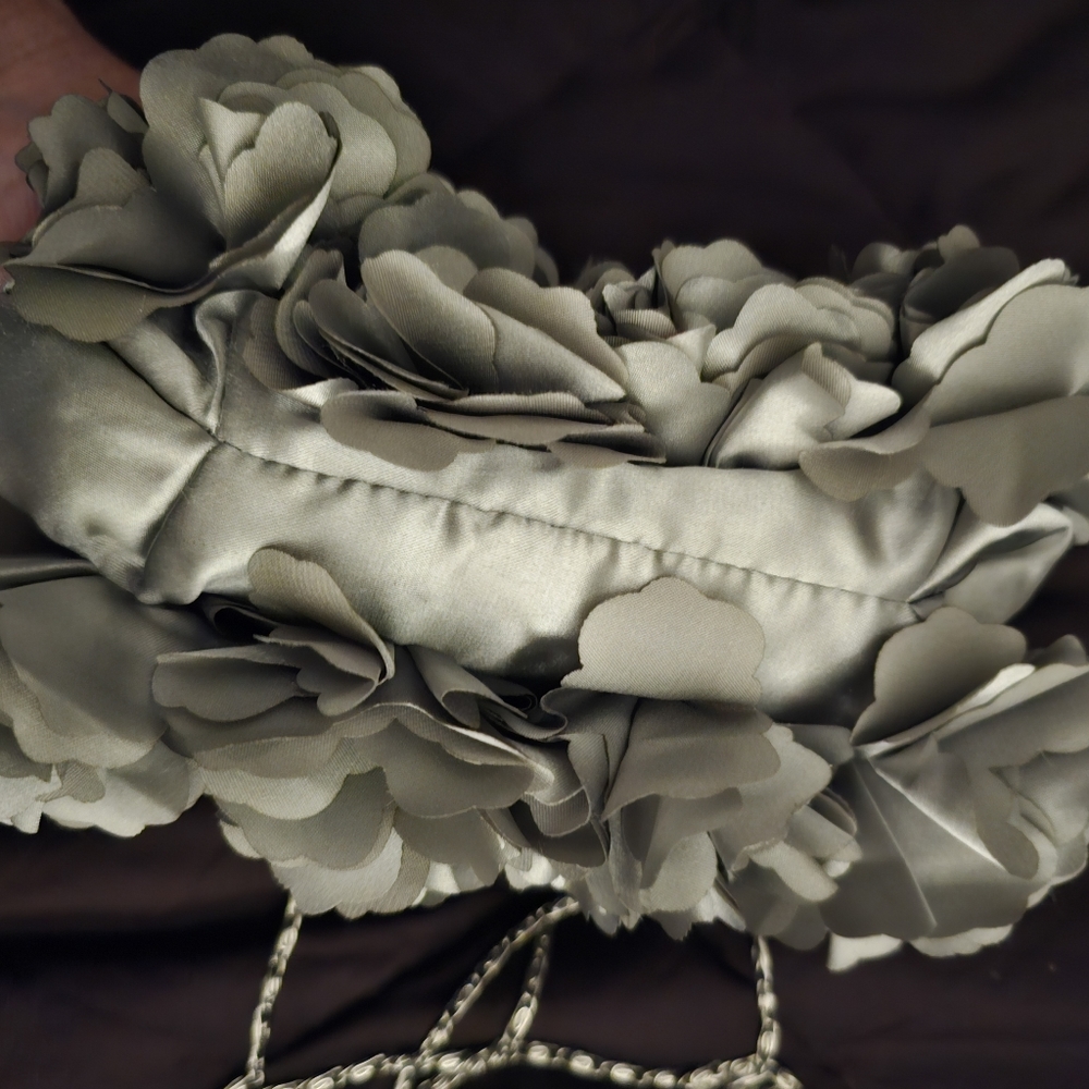 Grey Silver Evening Bag - Picture 5 of 5